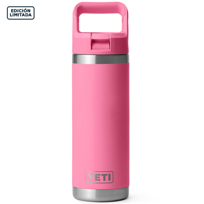 21071502026 TERMO RAMBLER 18oz BOTTLE STRAW CAP COLOR MATCHED HARBOR PINK MARCA YETI