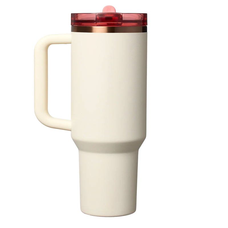00598PT TERMO QUENCHER PROTOUR SAN VALENTIN 40oz CREAM ROSE GOLD MARCA STANLEY