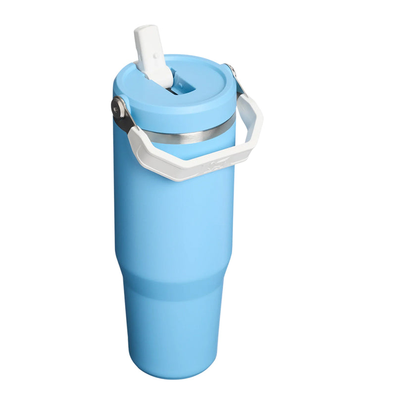 08308PT TERMO ICEFLOW FLIP STRAW 30oz HEAT WAVE COUNTRY TEAM LIGHT BLUE WHITE MARCA STANLEY