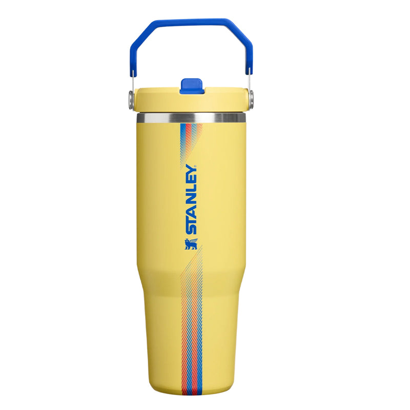 08313PT TERMO ICEFLOW FLIP STRAW 30oz HEAT WAVE COUNTRY TEAM YELLOW GREEN MARCA STANLEY