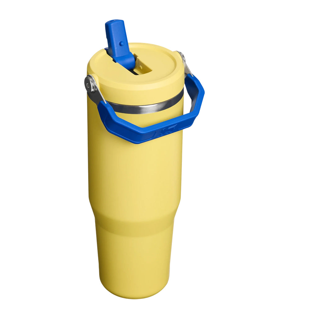 08313PT TERMO ICEFLOW FLIP STRAW 30oz HEAT WAVE COUNTRY TEAM YELLOW GREEN MARCA STANLEY