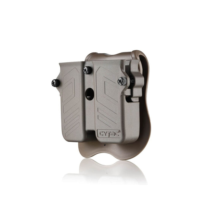 1-M1MPU02 PORTA CARGADOR UNIVERSAL DOUBLE M-POUCH COYOTE MARCA CYTAC