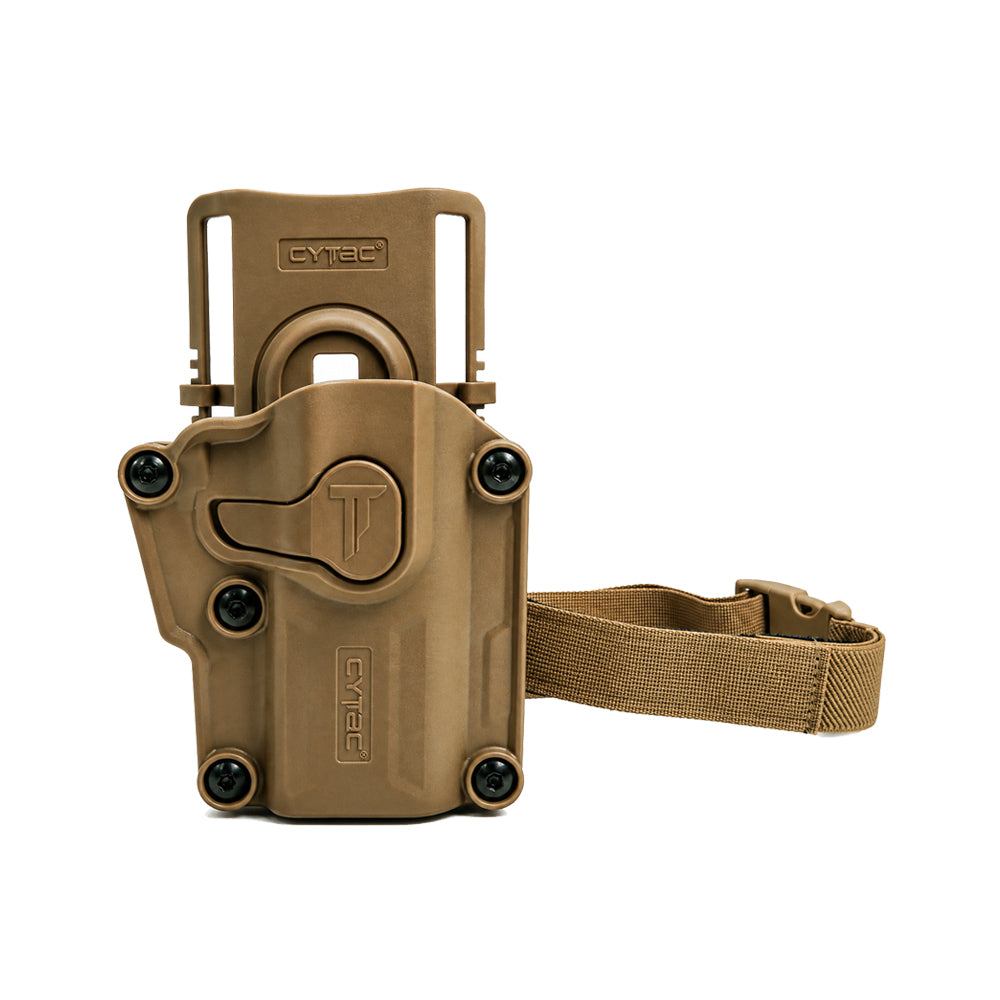 1-UR143 FUNDA UNIVERSAL MEGA FIT LOW RIDE BELT LOOP KHAKI MARCA CYTAC