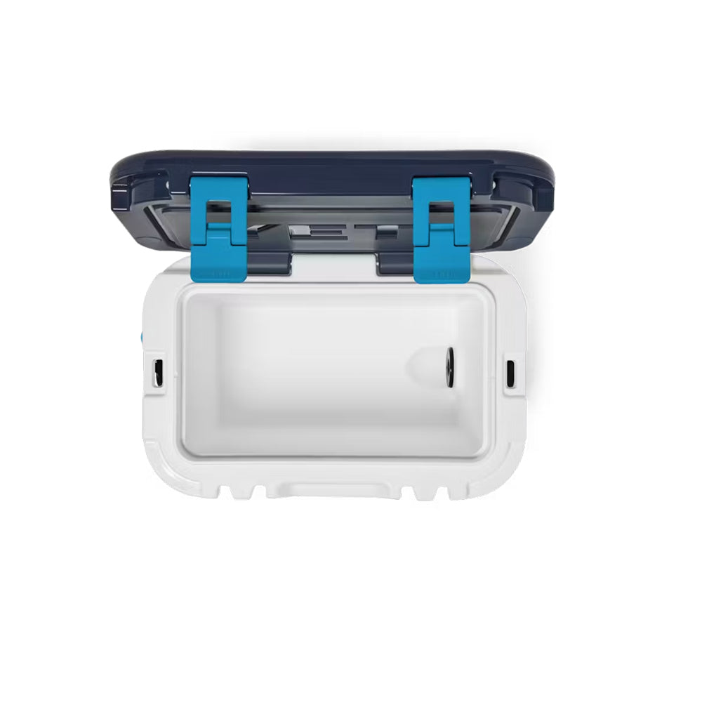 10033440024 HIELERA RIGIDA ROADIE 15 BLANCO/AZUL MARCA YETI