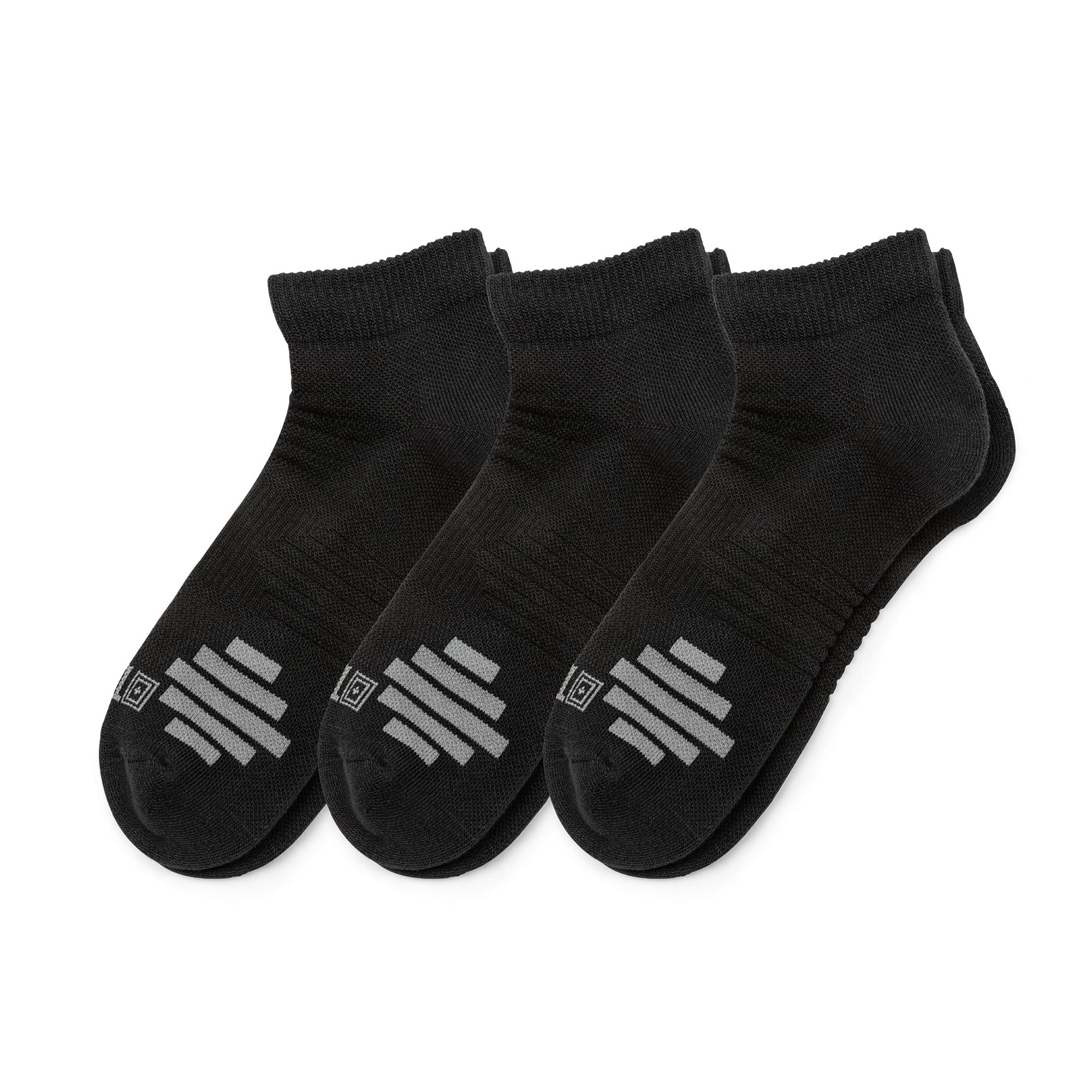 10048-019 CALCETINES PT-R PLUS ANKLE PAQUETE DE 3 NEGRO MARCA 5.11 T. M
