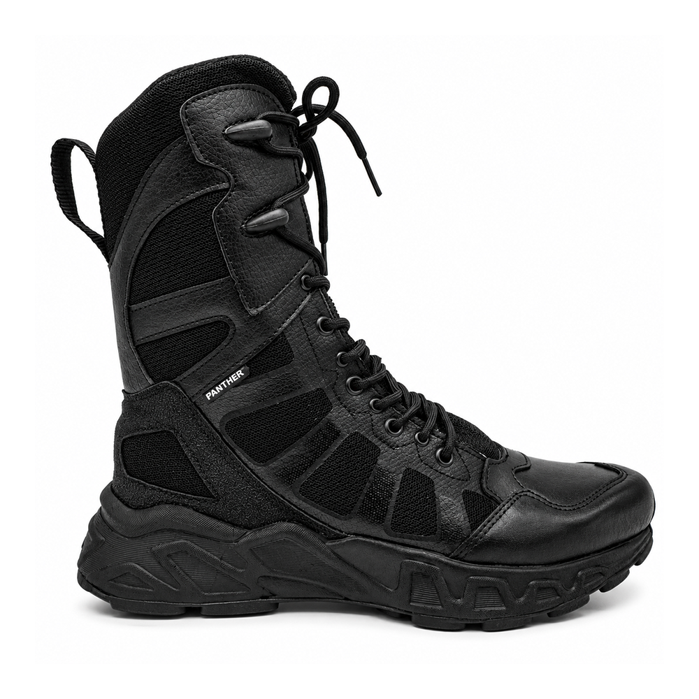 100501 BOTA TACTICA NeoTac LT DE 10" PUNTA BOLEABLE NEGRA MARCA PANTHER