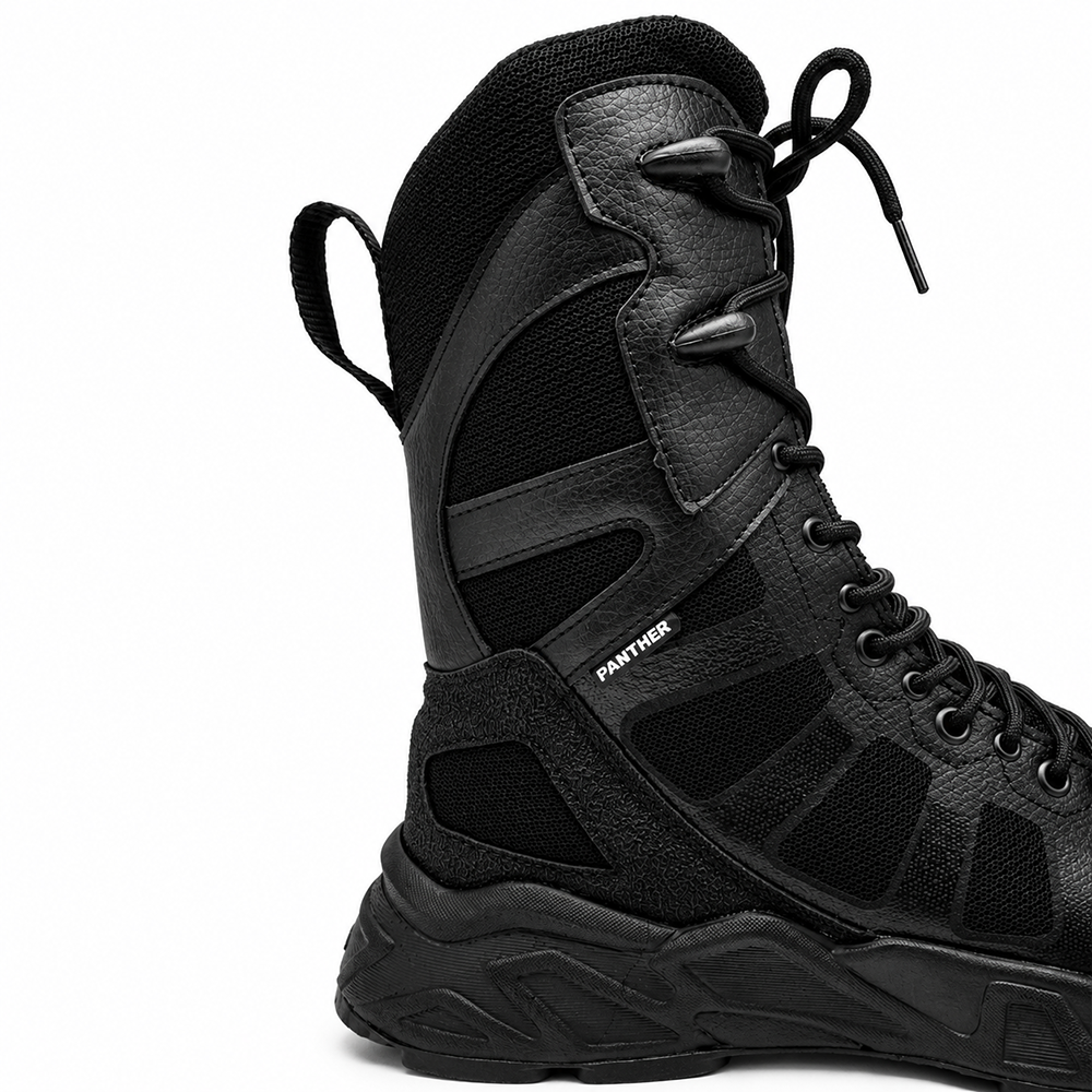 100501 BOTA TACTICA NeoTac LT DE 10" PUNTA BOLEABLE NEGRA MARCA PANTHER