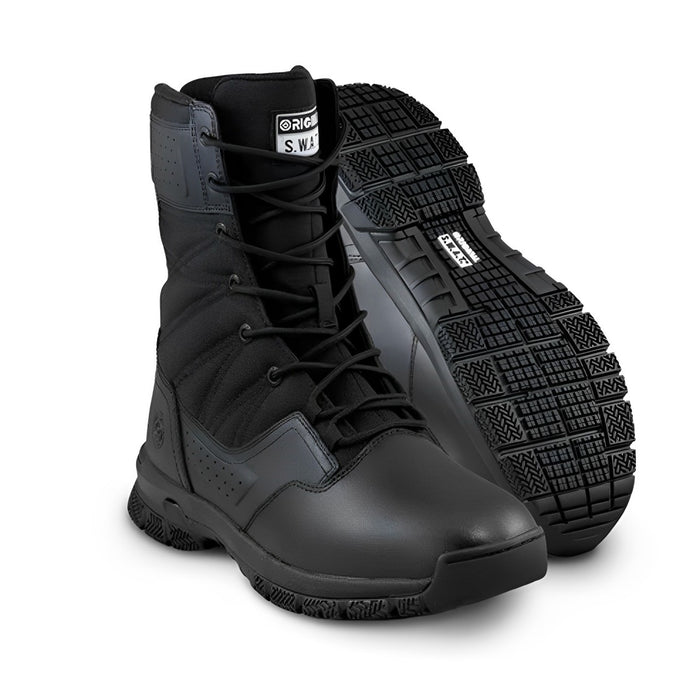 106301 BOTA  PROTEC 8" CON CIERRE NEGRA MARCA ORIGINAL SWAT