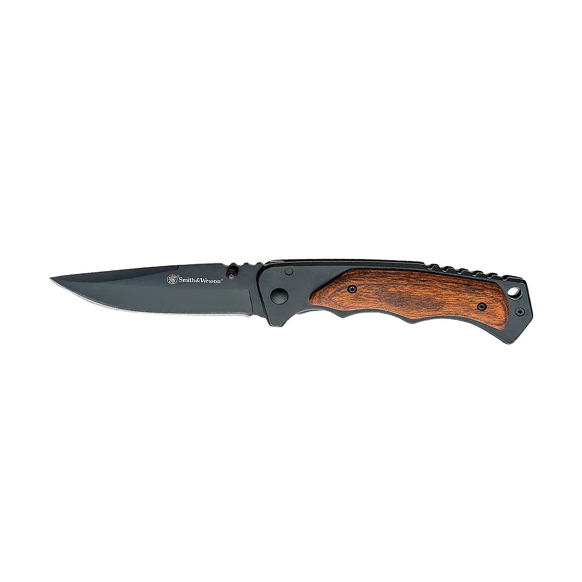 NAVAJA SMITH&WESSON CON MANGO DE MADERA 1136969