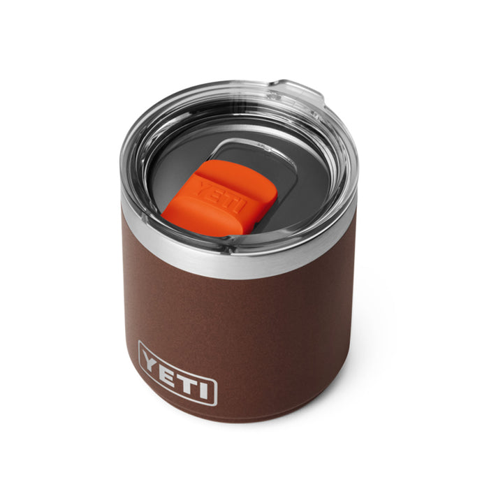 21071504171 TERMO RAMBLER 10oz LOWBALL 2.0 TAPA MAGNETICA WETLANDS BROWN MARCA YETI