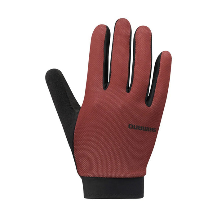 GUANTES DE CICLISMO EXPLORER ROJO MARCA SHIMANO