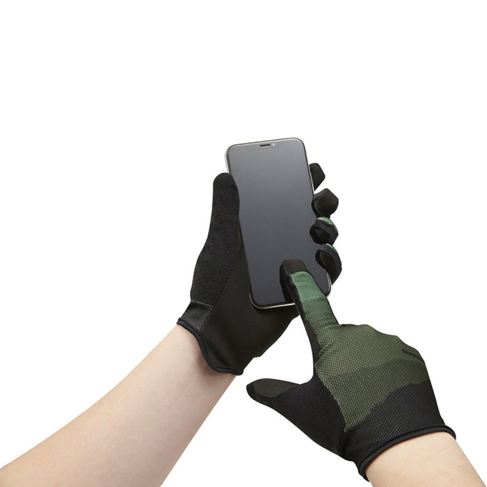 1280674 GUANTE LARGO PARA TRAIL VERDE MARCA SHIMANO