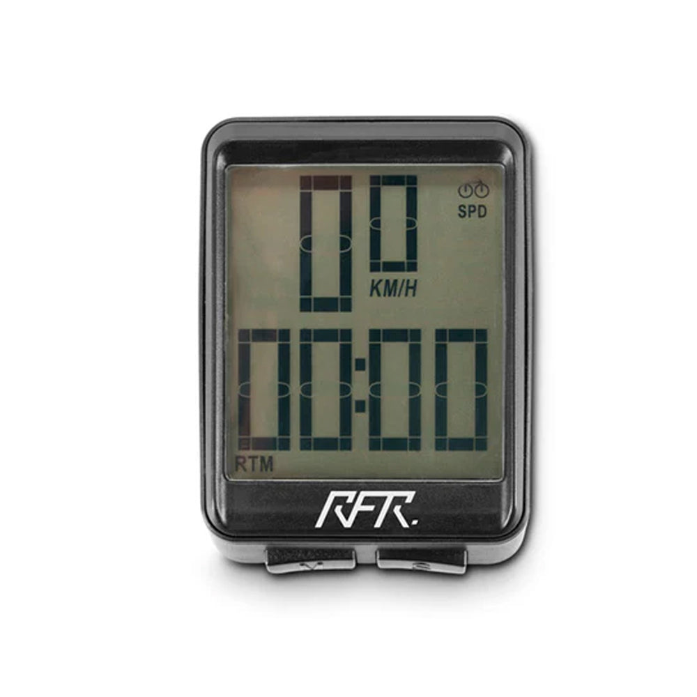 14080 COMPUTADORA PARA REGISTRO DE VELOCIDAD Y DISTANCIA DEL CICLISTA NEGRO MARCA RFR
