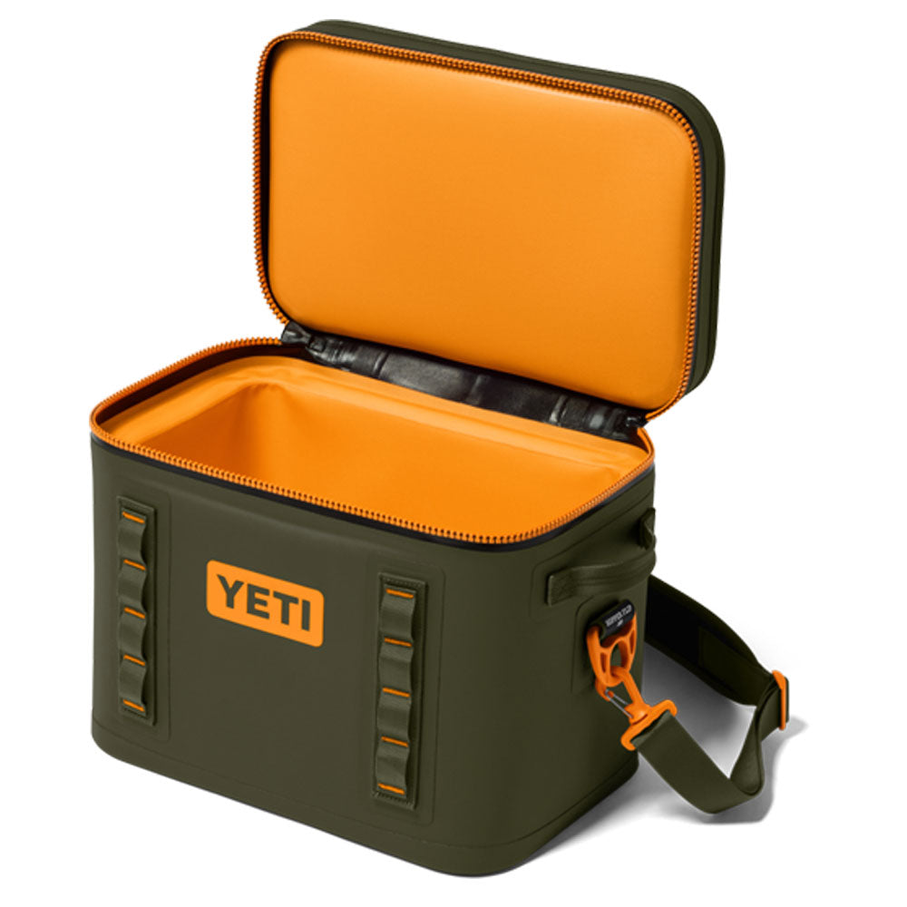 18060132302 HIELERA SUAVE HOPPER FLIP 18 OLIVE/KING CRAB ORANGE MARCA YETI