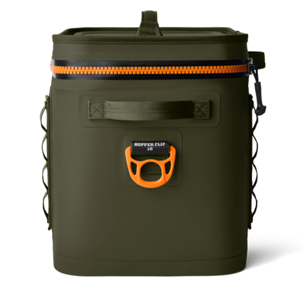 18060132302 HIELERA SUAVE HOPPER FLIP 18 OLIVE/KING CRAB ORANGE MARCA YETI