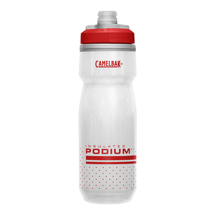 1874605062 ANFORA PODIUM CHILL 620ml BLANCO/ROJO MARCA CAMELBAK