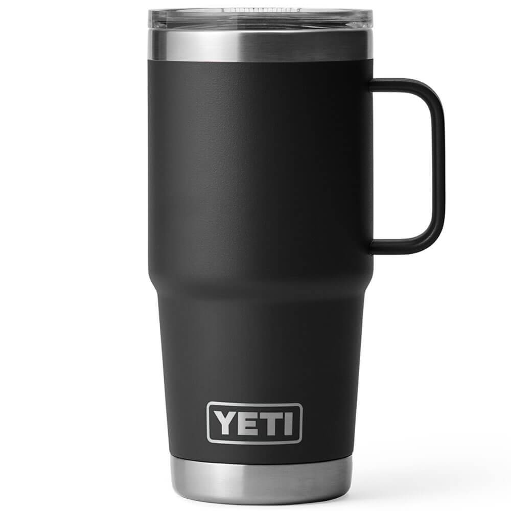 YETI Rambler - Taza apilable de acero inoxidable con aislamiento al vacío,  6 onzas, 2 unidades, color negro