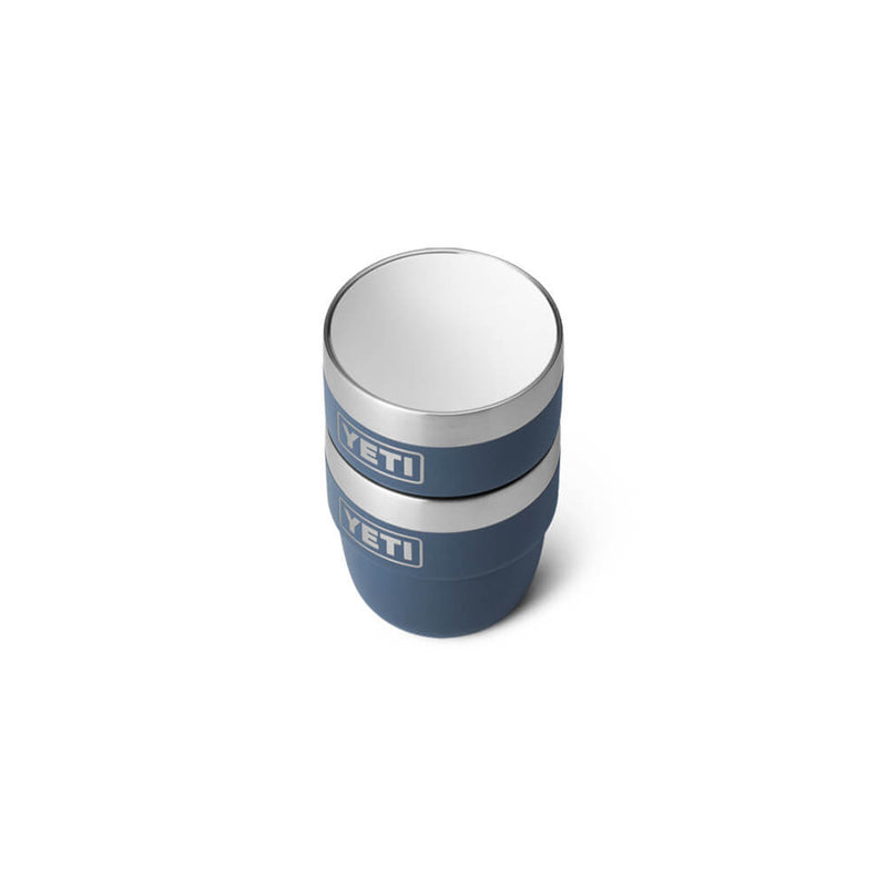 21071504001 TAZA RAMBLER 4oz STACKABLE 2 PIEZAS MARINO MARCA YETI