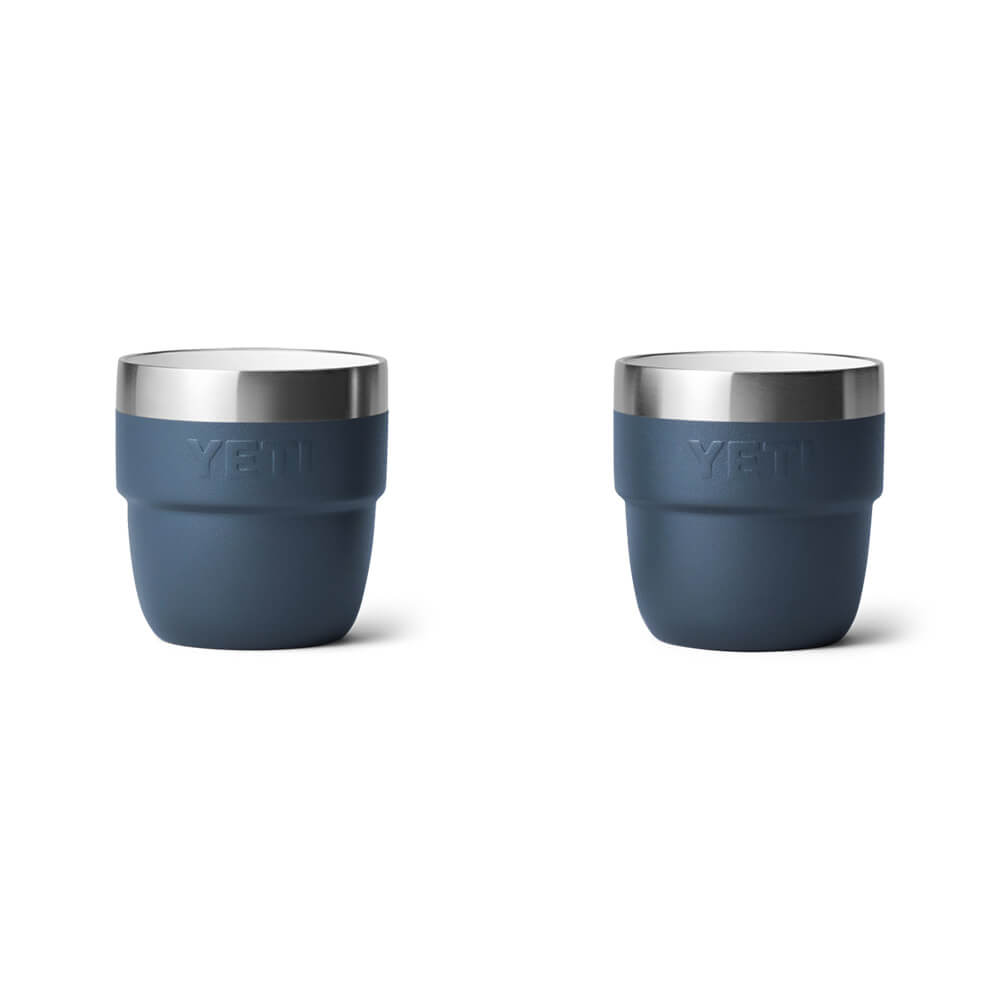 21071504001 TAZA RAMBLER 4oz STACKABLE 2 PIEZAS MARINO MARCA YETI