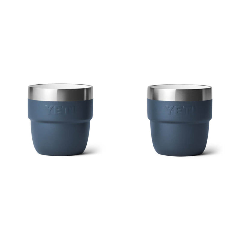 21071504001 TAZA RAMBLER 4oz STACKABLE 2 PIEZAS MARINO MARCA YETI