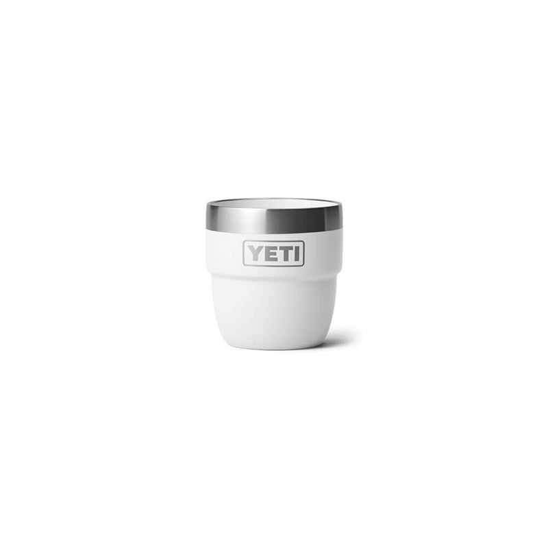 21071504002 TAZA RAMBLER 4oz STACKABLE 2 PIEZAS  BLANCO MARCA YETI