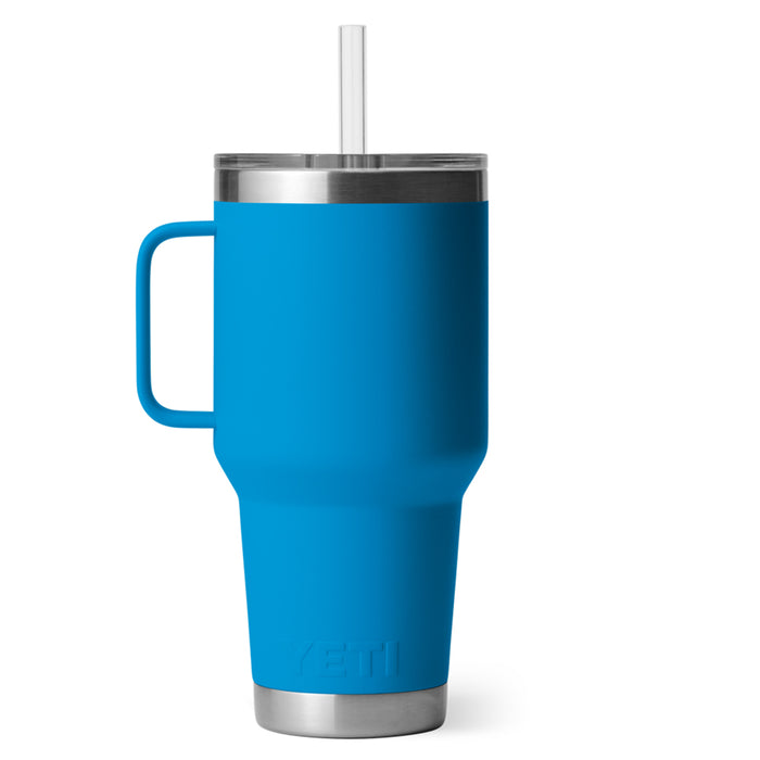 21071501895 TERMO RAMBLER 35oz STRAW MUG BIG WAVE BLUE MARCA YETI