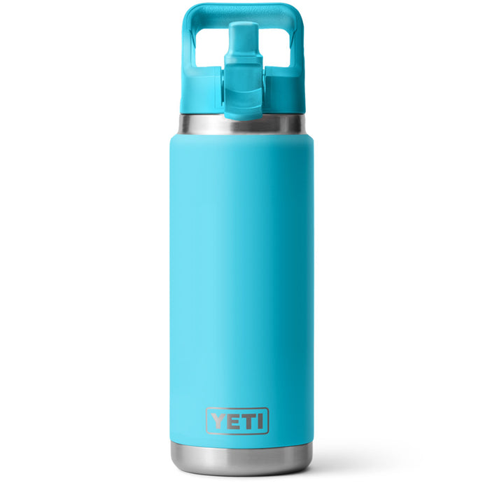 21071502210 TERMO RAMBLER 26oz STRAW BOTTLE COLOR MATCHED  REEF BLUE MARCA YETI