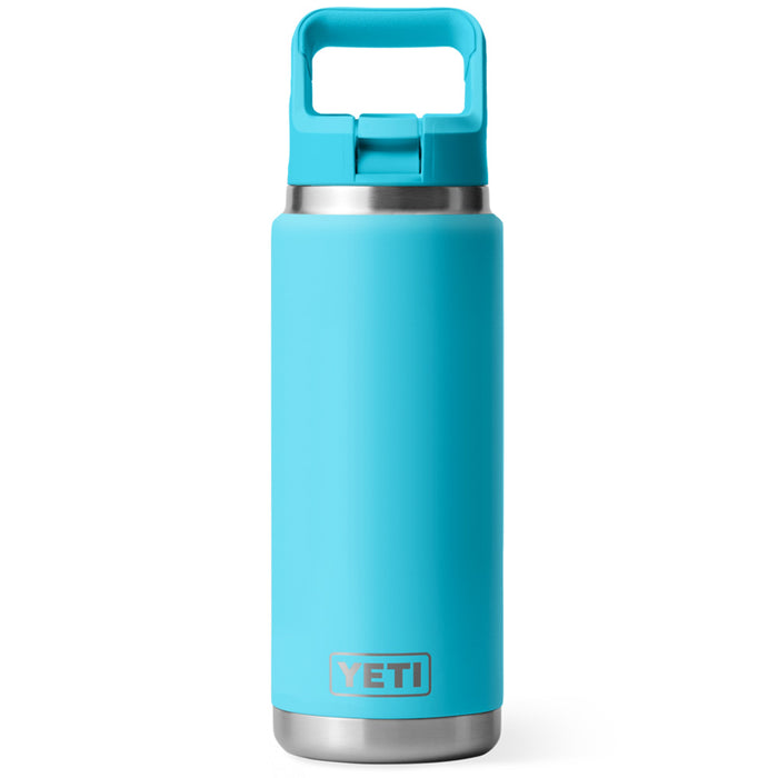 21071502210 TERMO RAMBLER 26oz STRAW BOTTLE COLOR MATCHED  REEF BLUE MARCA YETI