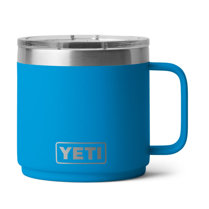 21071502669 TAZA RAMBLER 14oz MUG 2.0 TAPA MAGNETICA BIG WAVE BLUE MARCA YETI