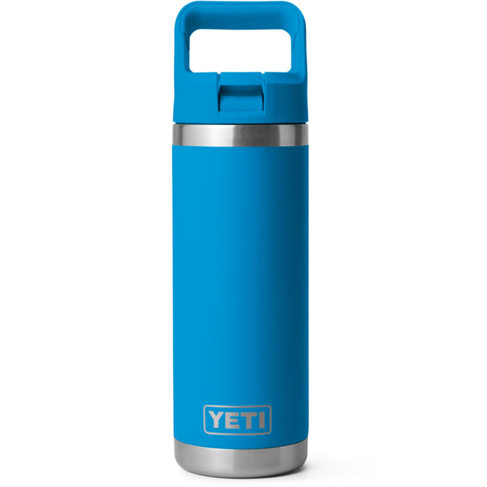 21071502671 TERMO RAMBLER 18oz BOTTLE STRAW CAP COLOR MATCHED BIG WAVE BLUE MARCA YETI