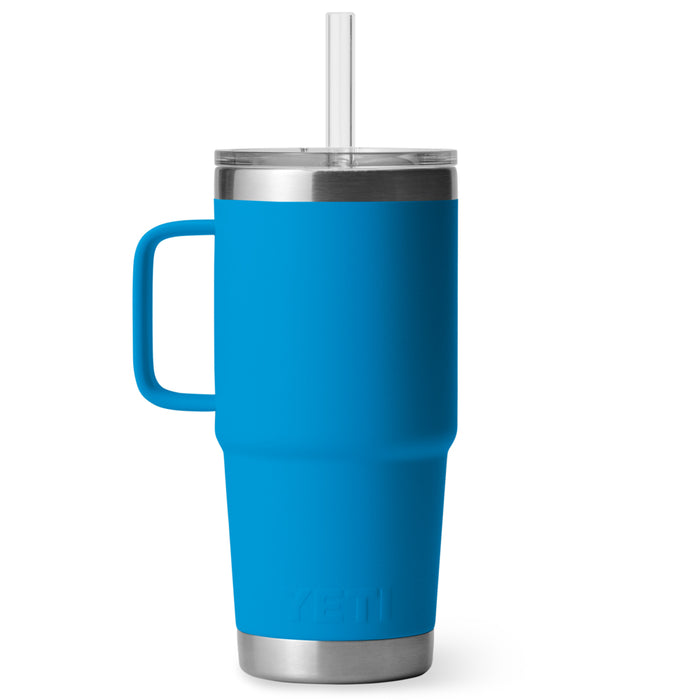 21071502678 TERMO RAMBLER 25oz STRAW MUG BIG WAVE BLUE MARCA YETI