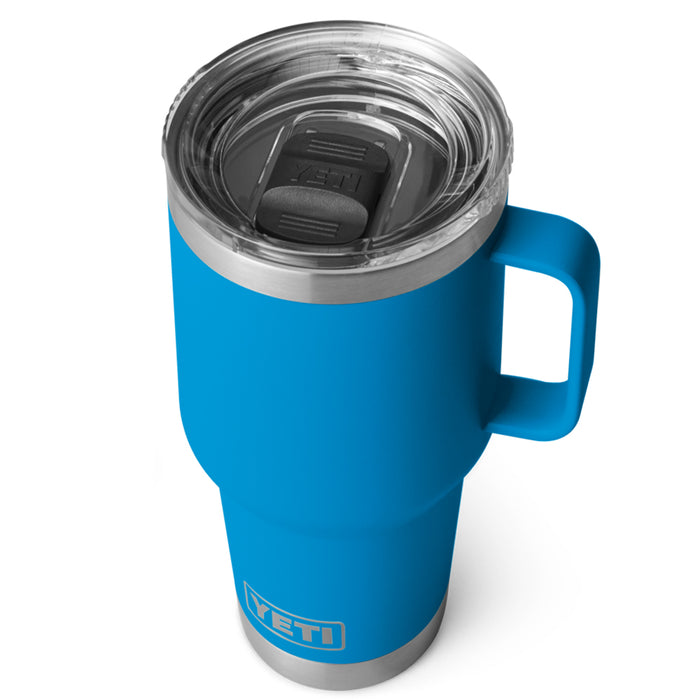 21071502682 TAZA RAMBLER 30oz TRAVEL MUG CON TAPA STRONGHOLD BIG WAVE BLUE MARCA YETI