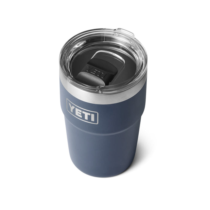 21071502847 TERMO RAMBLER 16oz STACKABLE CUP TAPA MAGNETICA MARINO MARCA YETI