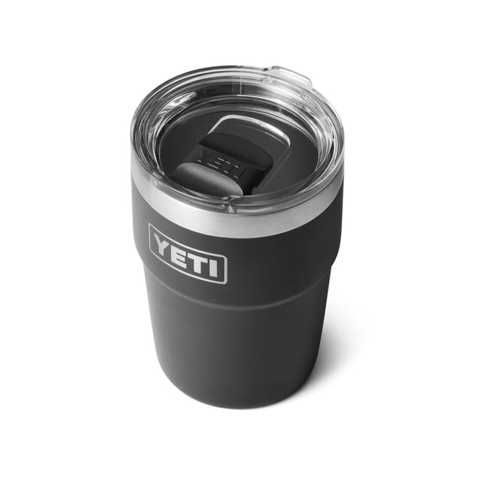 21071502851 TERMO RAMBLER 16oz STACKABLE CUP TAPA MAGNETICA NEGRO MARCA YETI