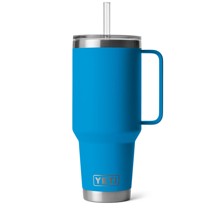 21071502896 TERMO RAMBLER 42oz STRAW MUG BIG WAVE BLUE MARCA YETI