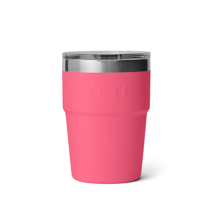 21071503025 TERMO RAMBLER 16oz STACKABLE CUP TAPA MAGNETICA TROPICAL PINK MARCA YETI