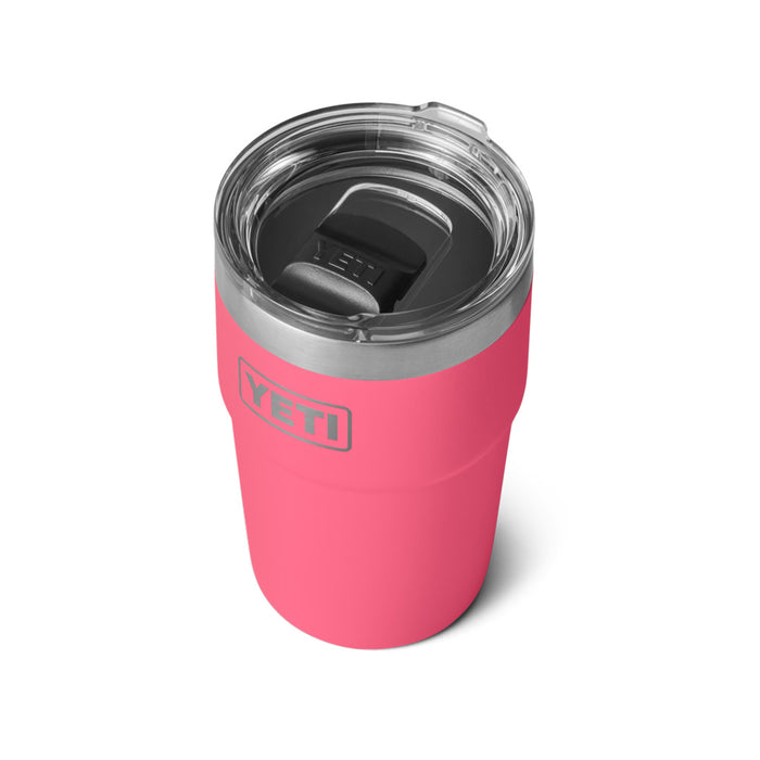 21071503025 TERMO RAMBLER 16oz STACKABLE CUP TAPA MAGNETICA TROPICAL PINK MARCA YETI