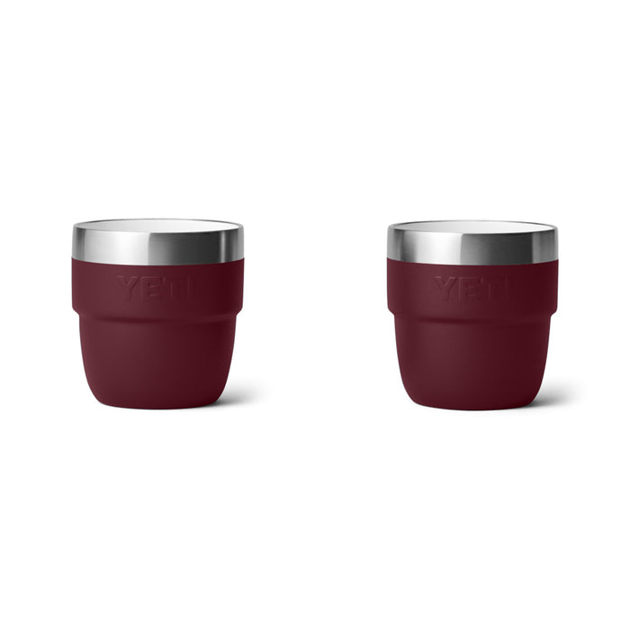 21071503219 TAZA RAMBLER 4oz STACKABLE 2 PIEZAS  WILD VINE RED MARCA YETI