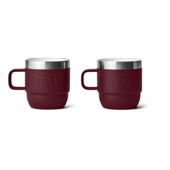 21071503220 TAZA RAMBLER 6oz STACKABLE 2 PIEZAS WILD VINE RED MARCA YETI