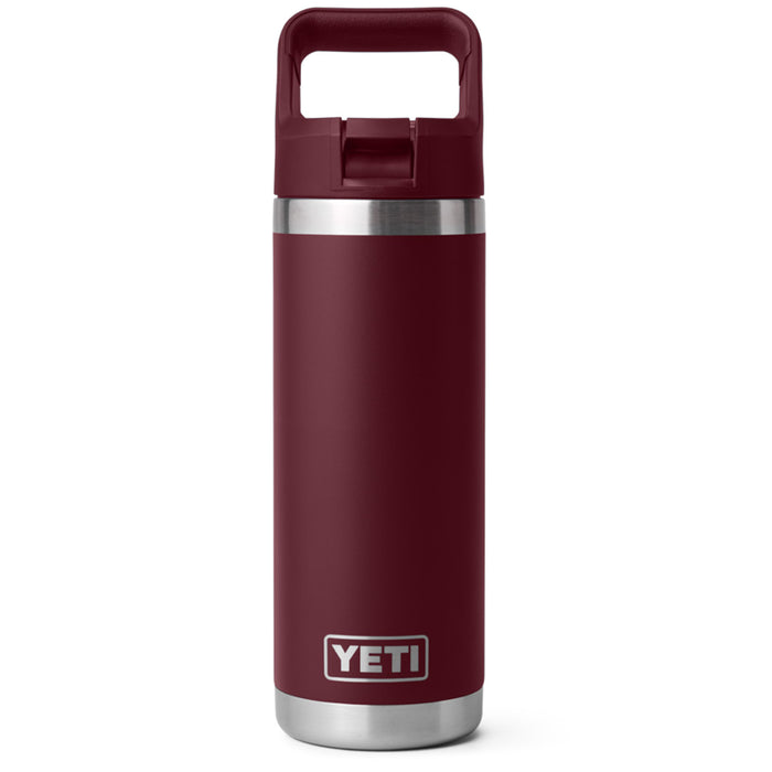 21071503227 TERMO RAMBLER 18oz BOTTLE STRAW CAP COLOR MATCHED WILD VINE RED MARCA YETI