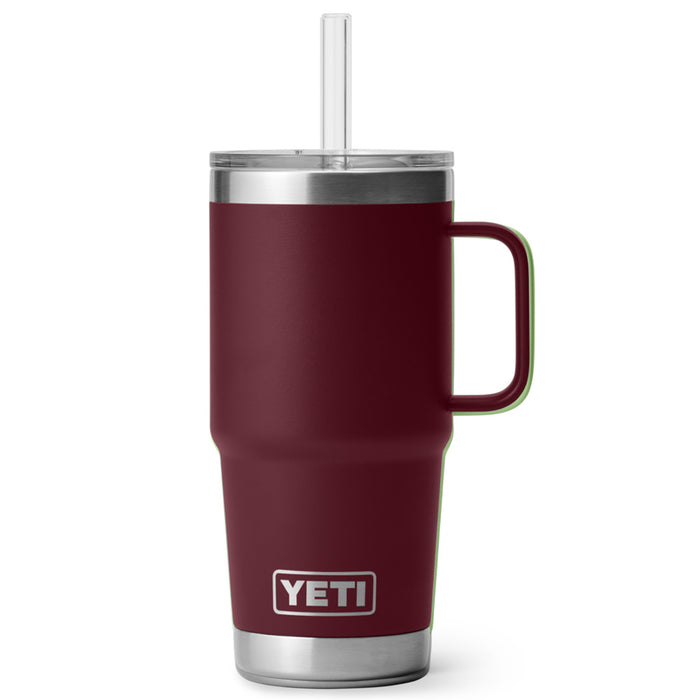 21071503249 TERMO RAMBLER 25oz STRAW MUG WILD VINE RED MARCA YETI