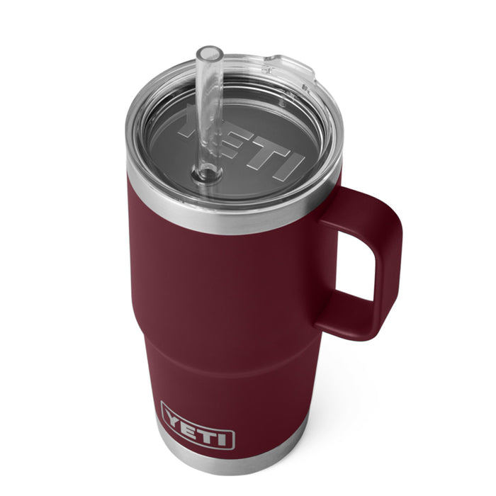 21071503249 TERMO RAMBLER 25oz STRAW MUG WILD VINE RED MARCA YETI