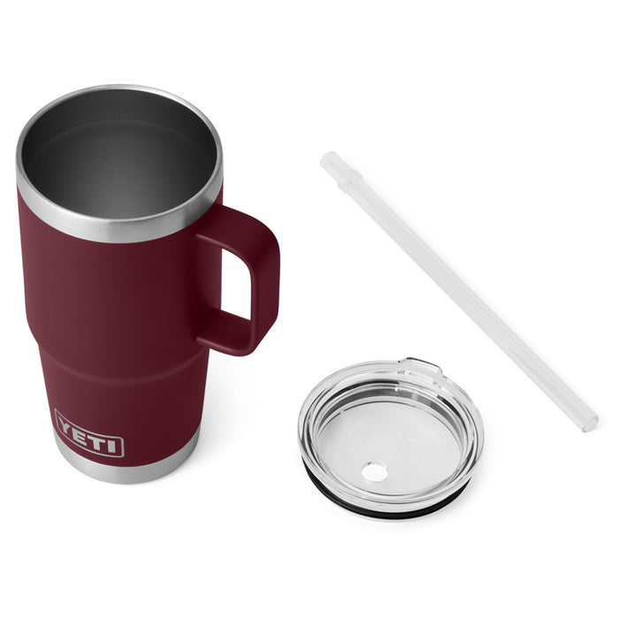 21071503249 TERMO RAMBLER 25oz STRAW MUG WILD VINE RED MARCA YETI