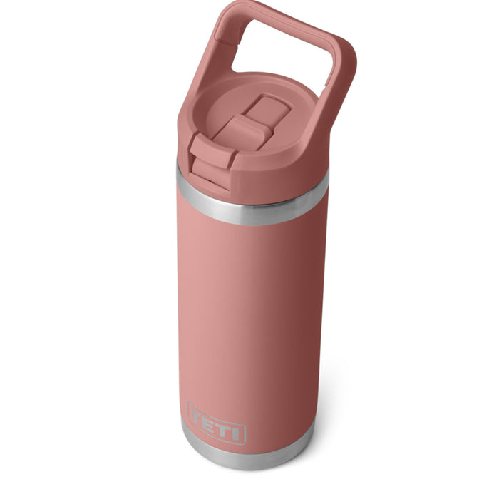 21071503334 TERMO RAMBLER 18oz BOTTLE STRAW CAP COLOR MATCHED SANDSTONE PINK MARCA YETI