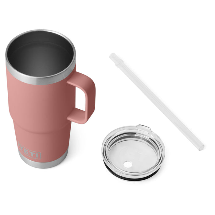 21071503347 TERMO RAMBLER 25oz STRAW MUG SANDSTONE PINK MARCA YETI