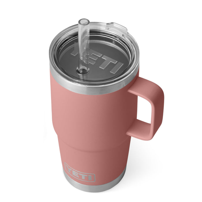 21071503347 TERMO RAMBLER 25oz STRAW MUG SANDSTONE PINK MARCA YETI