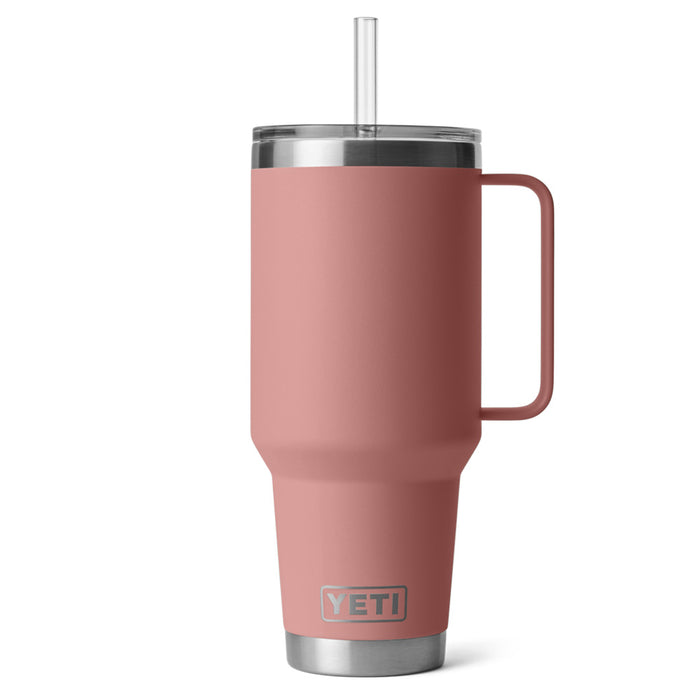 21071503349 TERMO RAMBLER 42oz STRAW MUG SANDSTONE PINK MARCA YETI