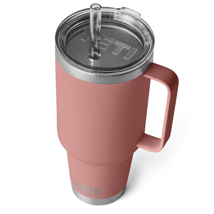 21071503349 TERMO RAMBLER 42oz STRAW MUG SANDSTONE PINK MARCA YETI