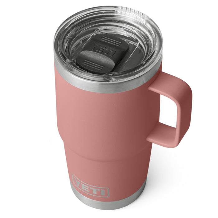 21071503350 TAZA RAMBLER 20oz TRAVEL MUG CON TAPA STRONGHOLP SANDSTONE PINK MARCA YETI