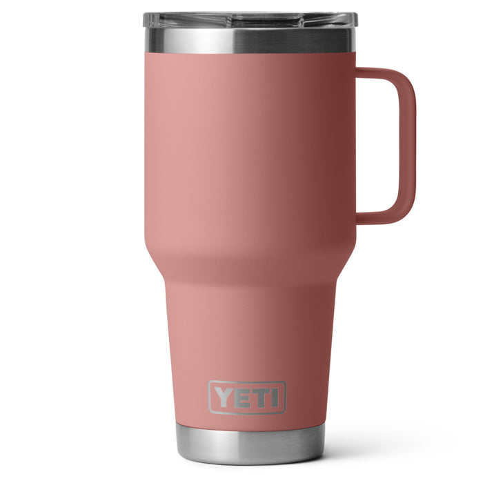 21071503351 TAZA RAMBLER 30oz TRAVEL MUG CON TAPA STRONHOLD SANDSTONE PINK MARCA YETI